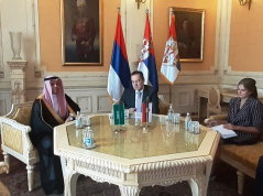 6. septembar 2021. Predsednik Narodne skupštine i ambasador  Kraljevine Saudijske Arabije na nerezidencijalnoj osnovi 